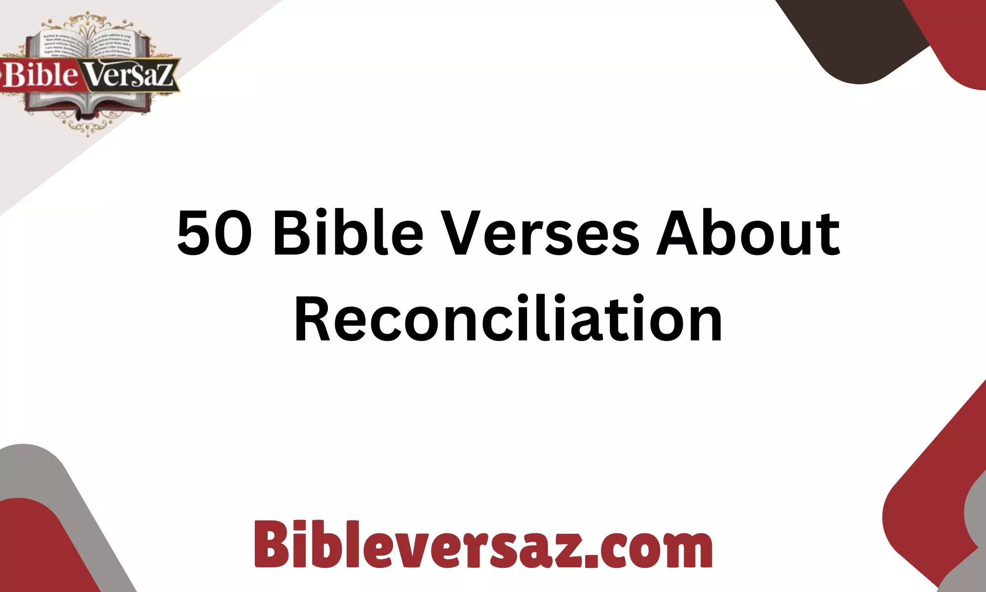 50 Bible Verses About Reconciliation