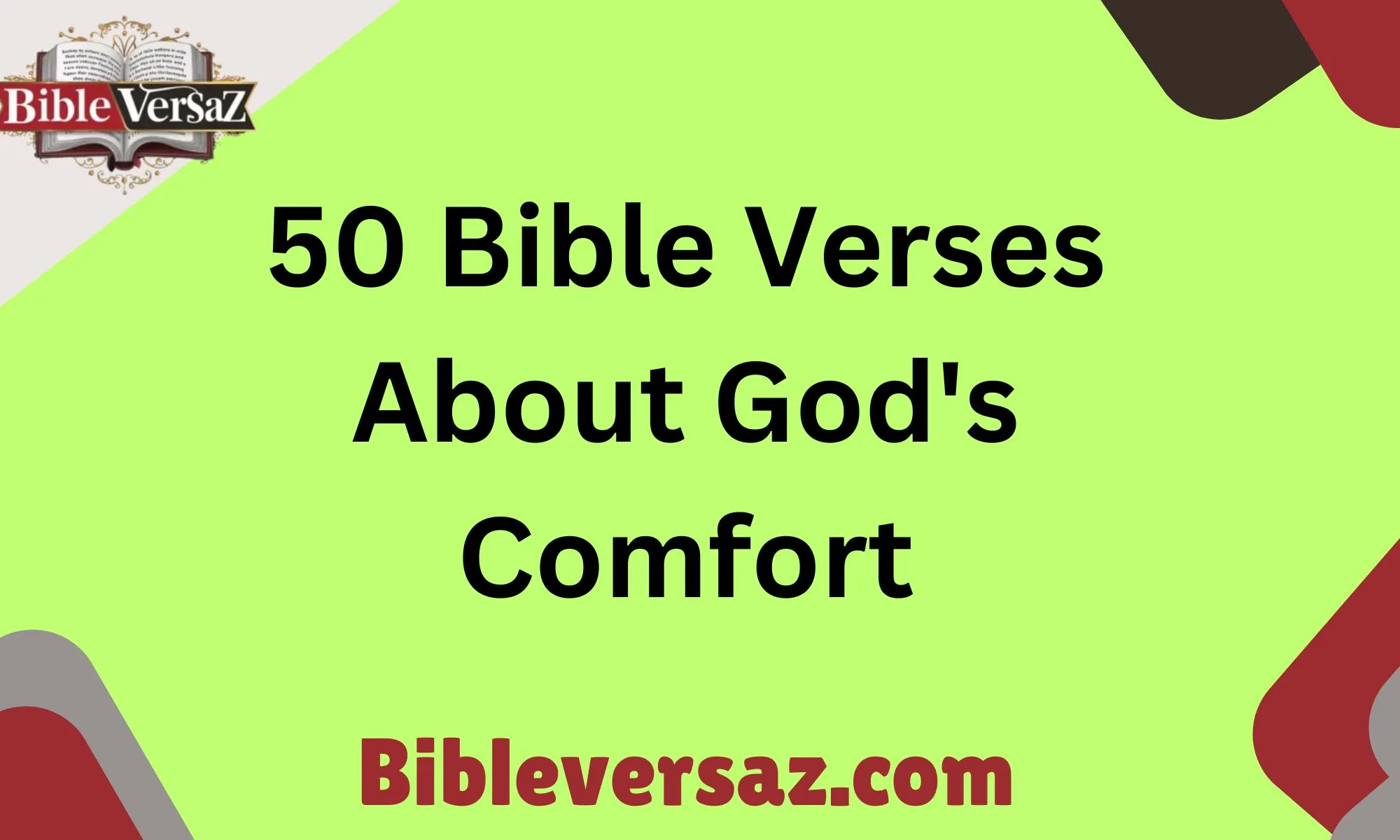 50 Bible Verses About God's Comfort