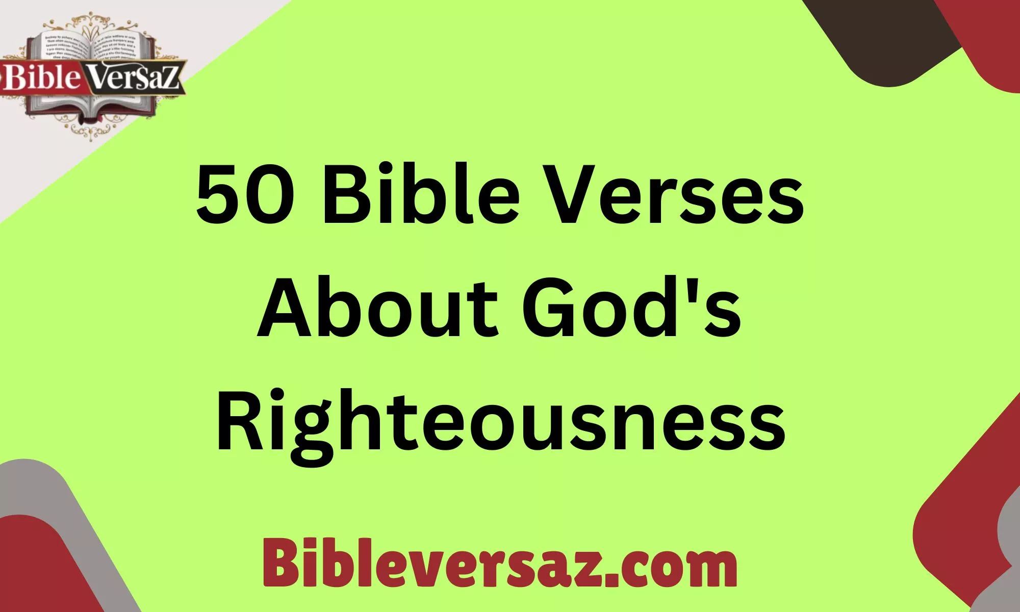 50 Bible Verses About God's Righteousness