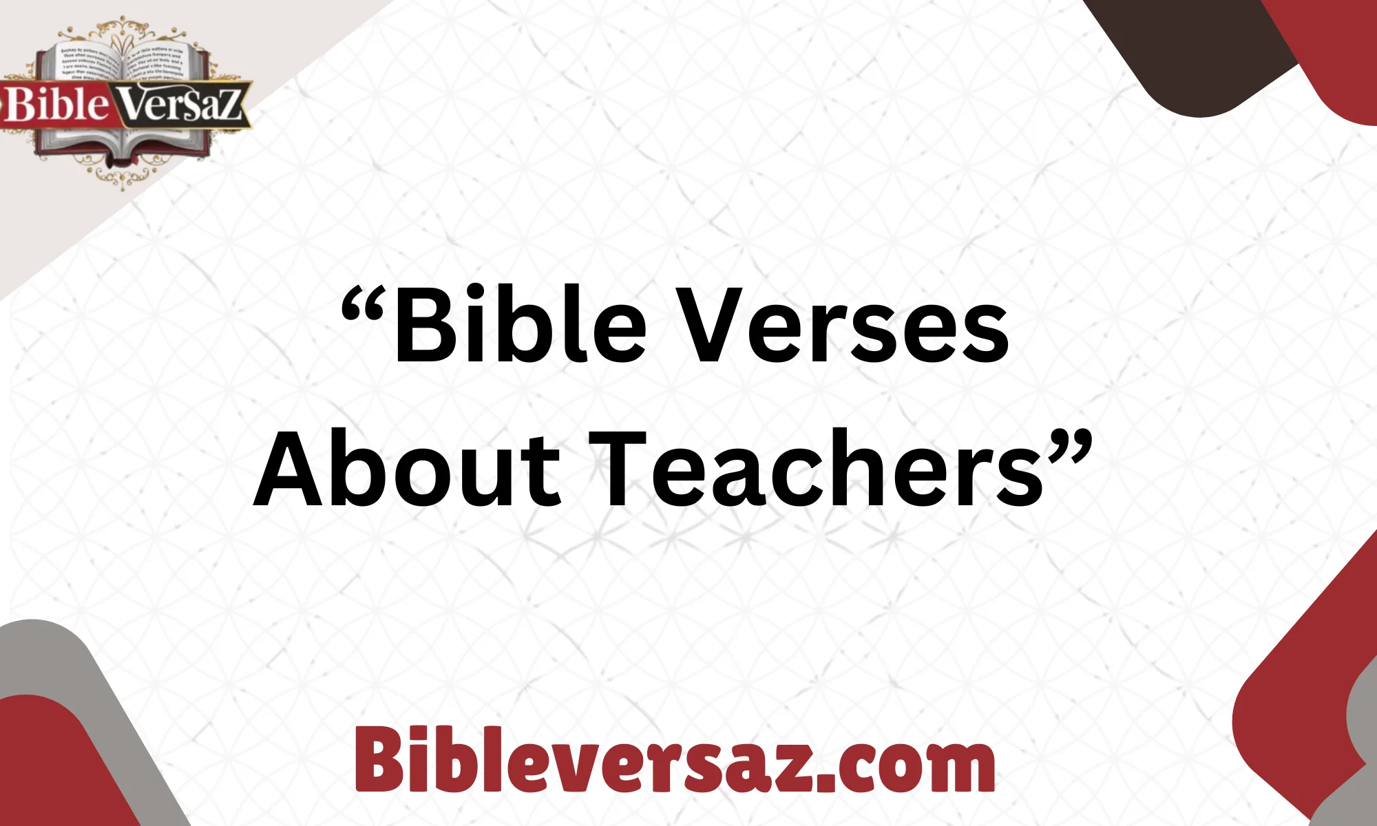 Bible Verses About Teachers