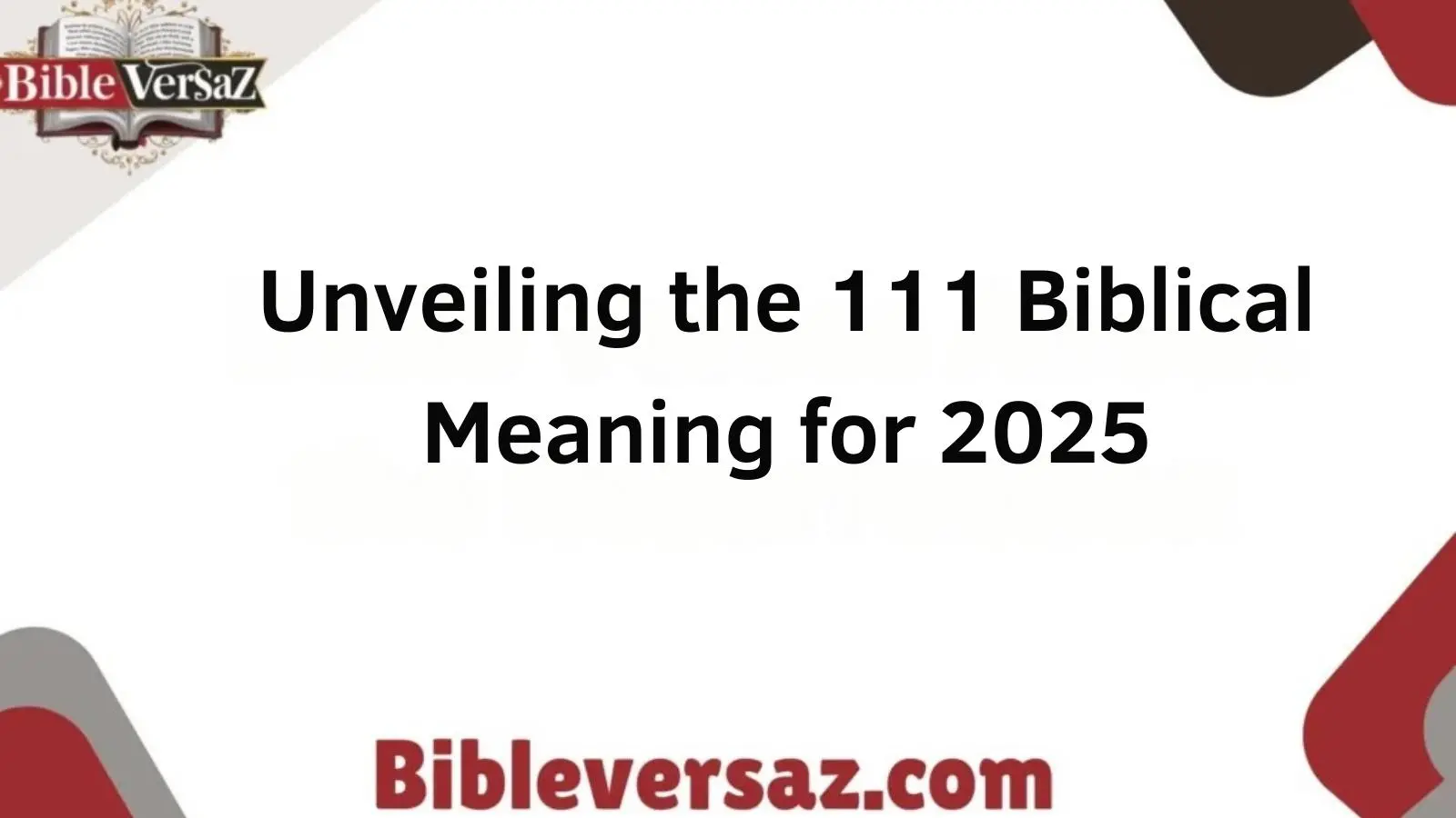 111 Biblical Meaning