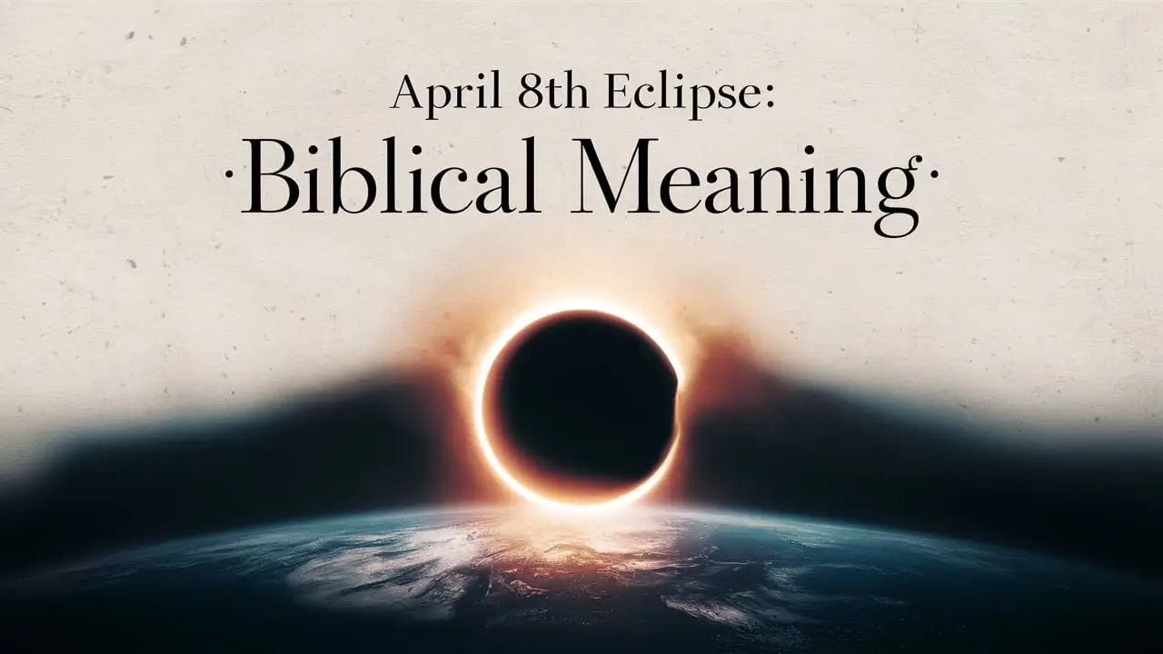 April 8th Eclipse Biblical Meaning