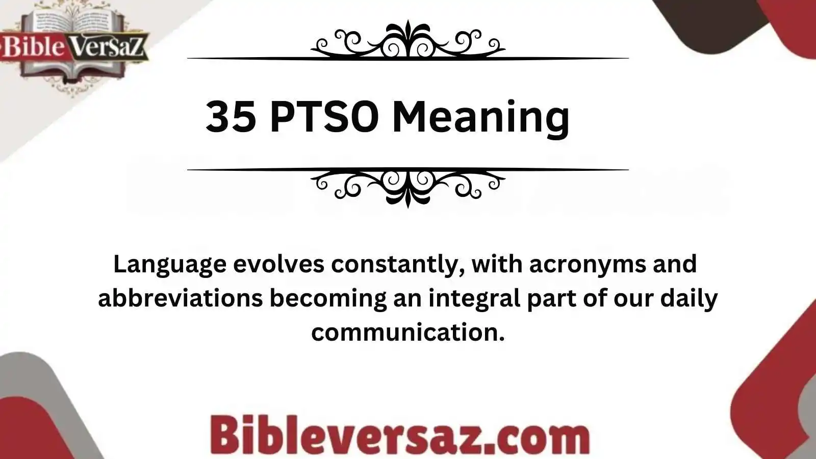 35 PTSO Meaning