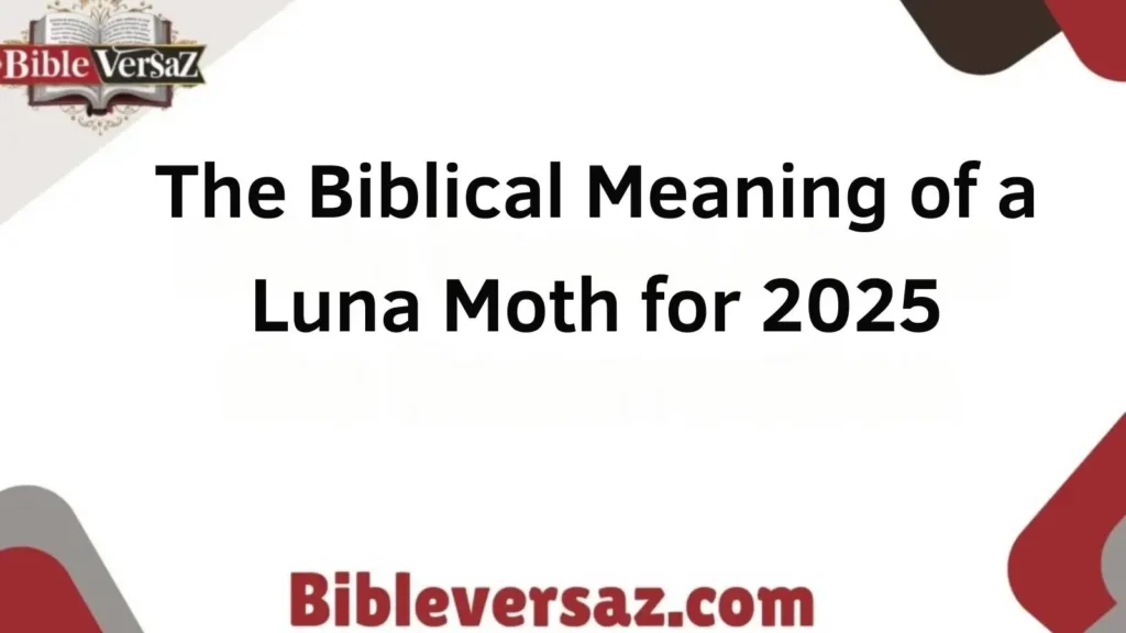 Biblical Meaning of a Luna Moth