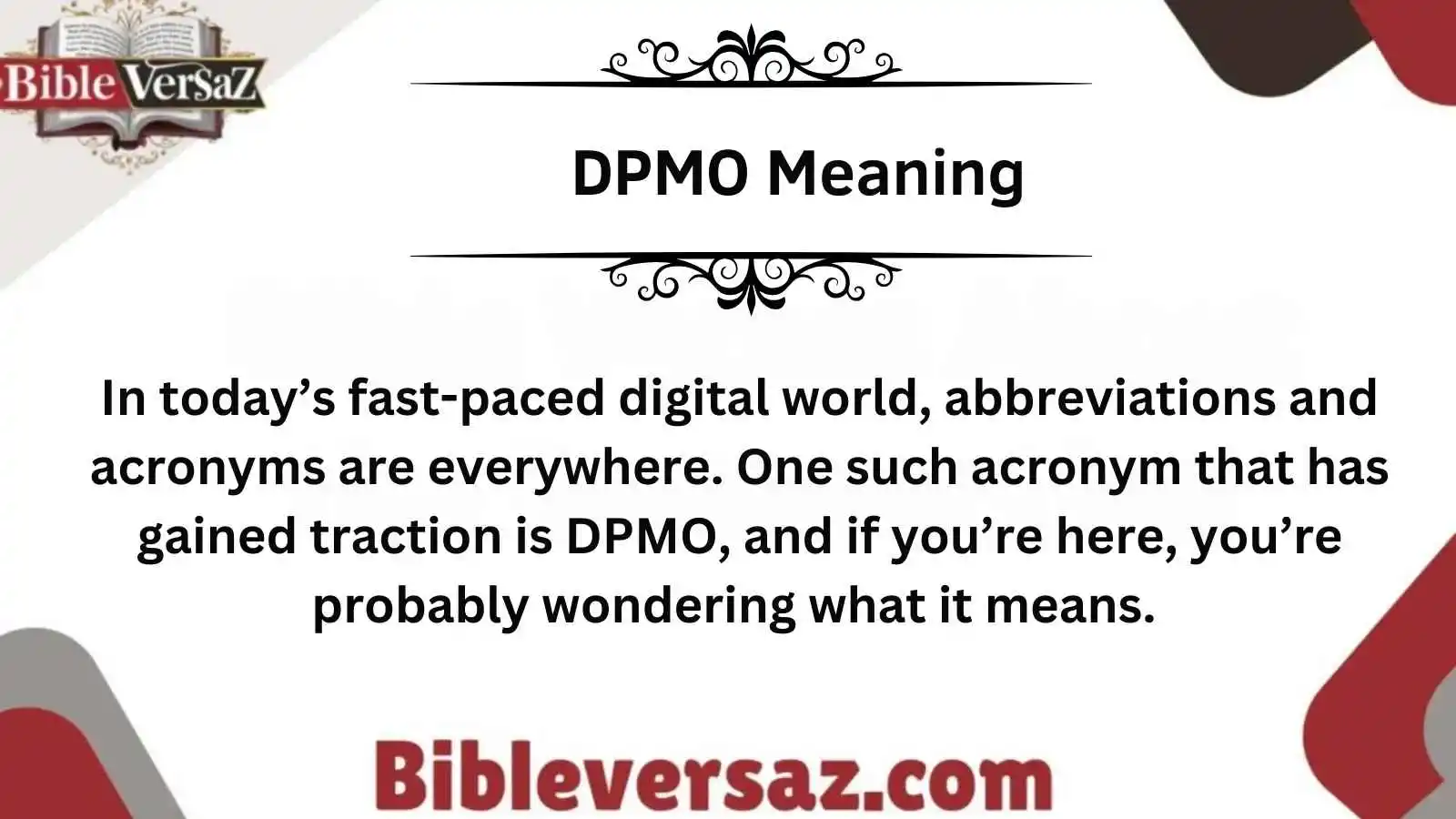 DPMO Meaning