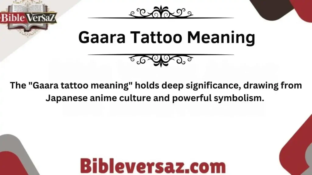 Gaara Tattoo Meaning