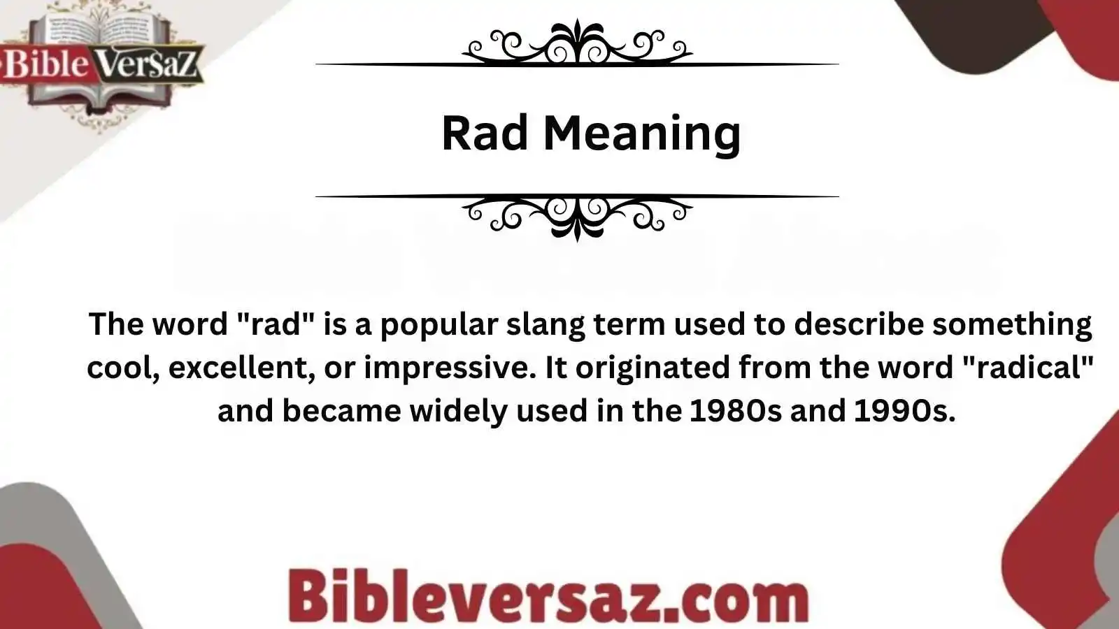 Rad Meaning