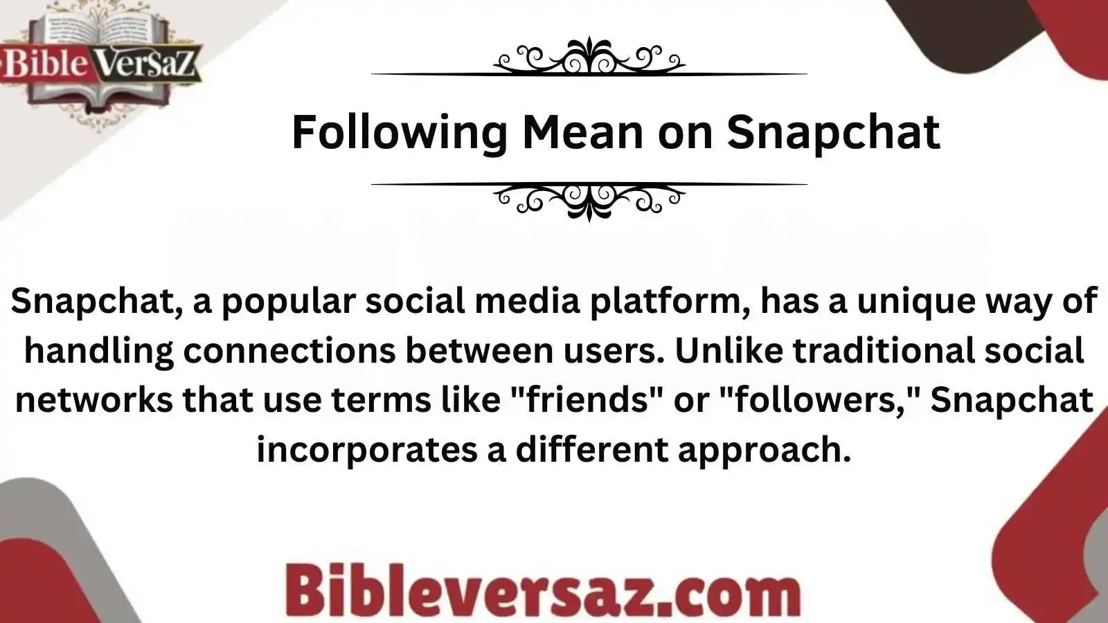 Following Mean on Snapchat