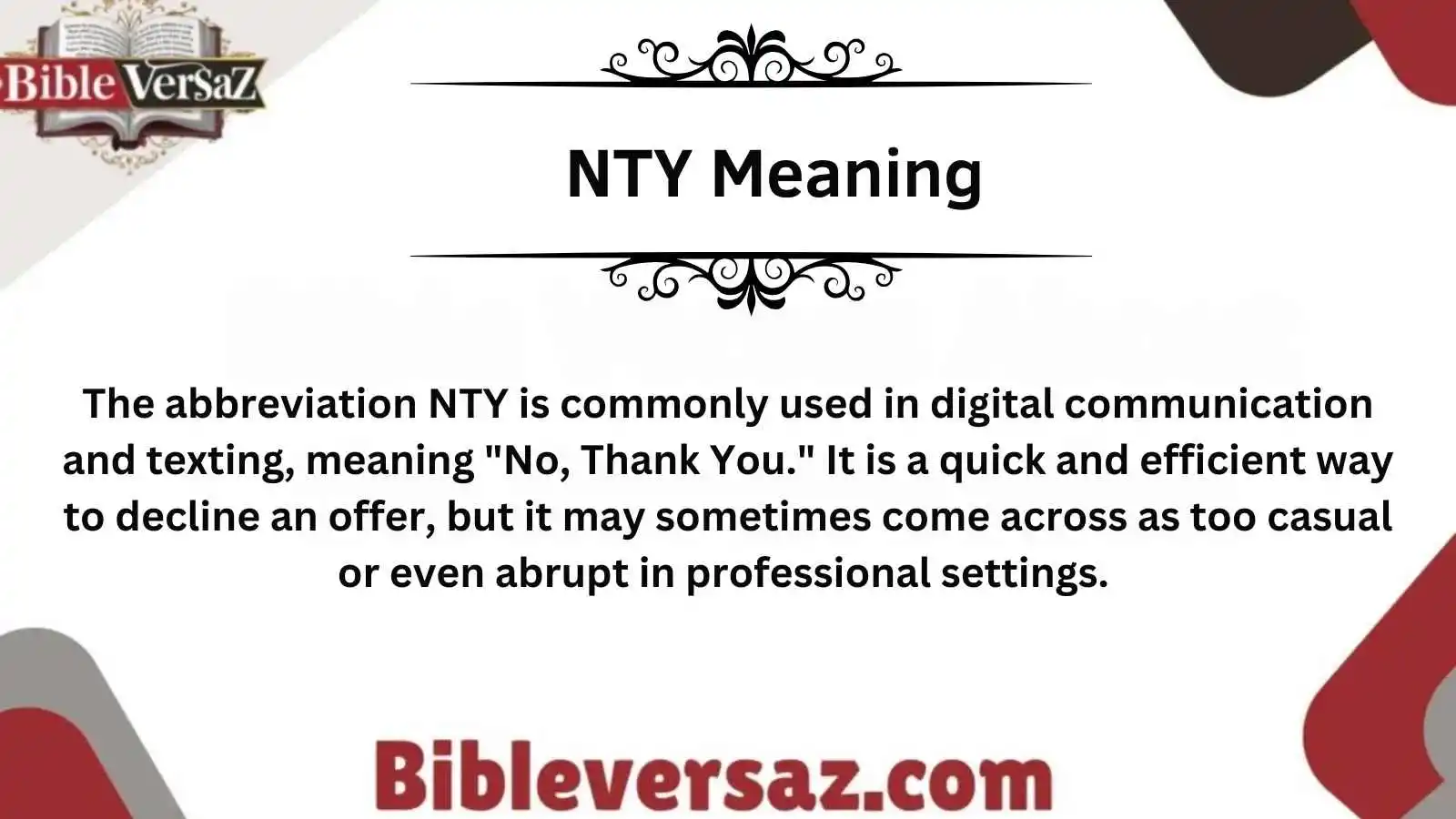 NTY Meaning