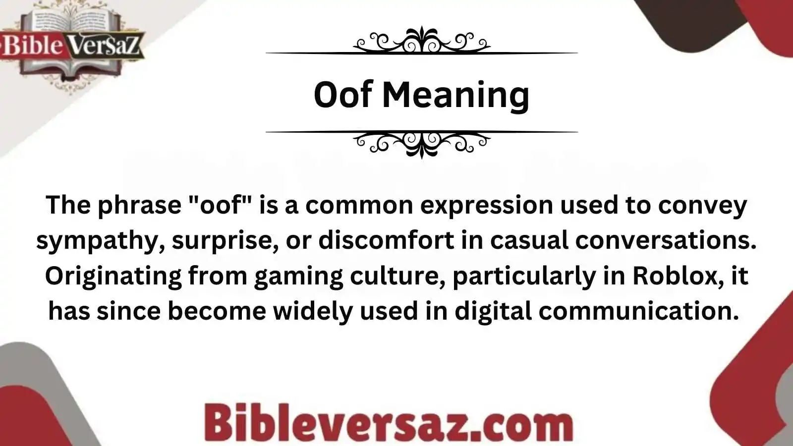 Oof Meaning