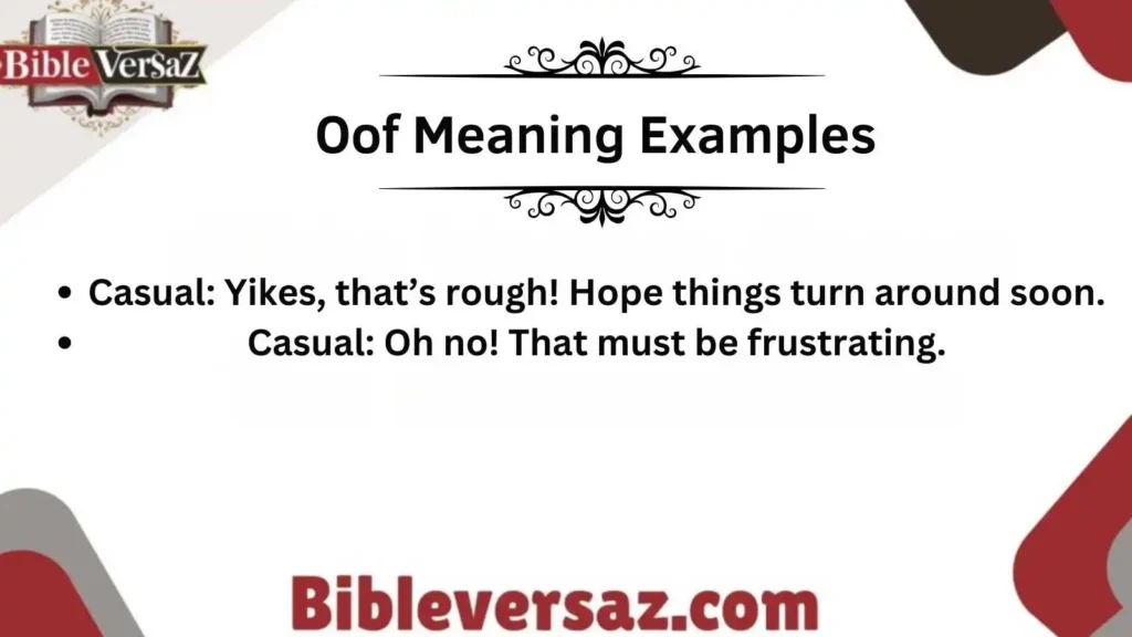 Oof Meaning Examples 