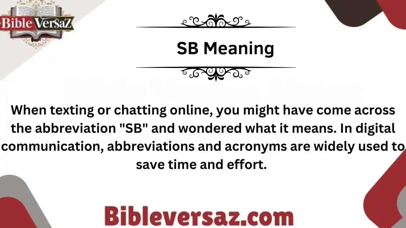 SB Meaning