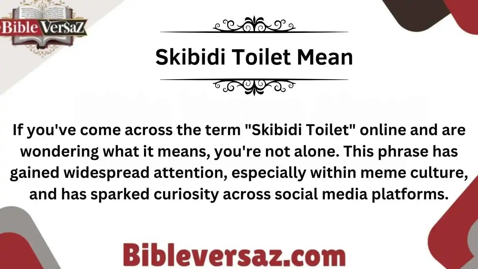 Skibidi Toilet Mean