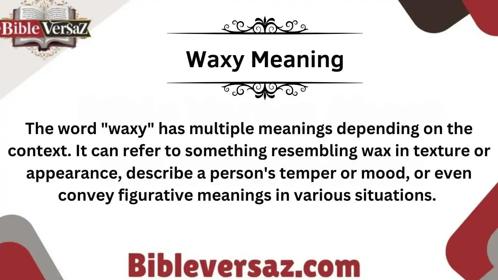 Waxy Meaning