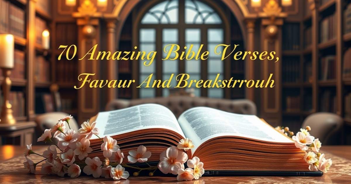 Amazing Bible Verses For Favour And Breakthrough