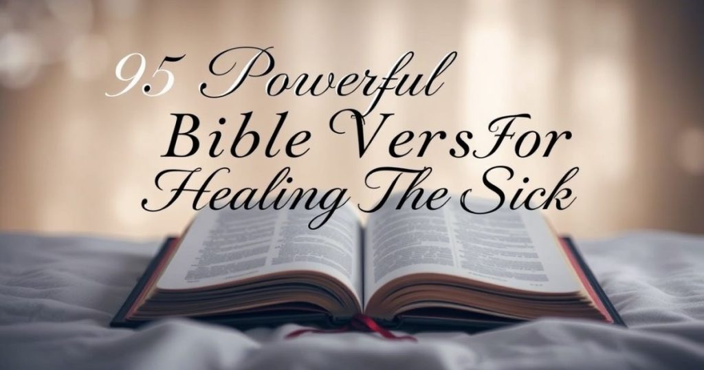 Powerful Bible Verse For Healing The Sick